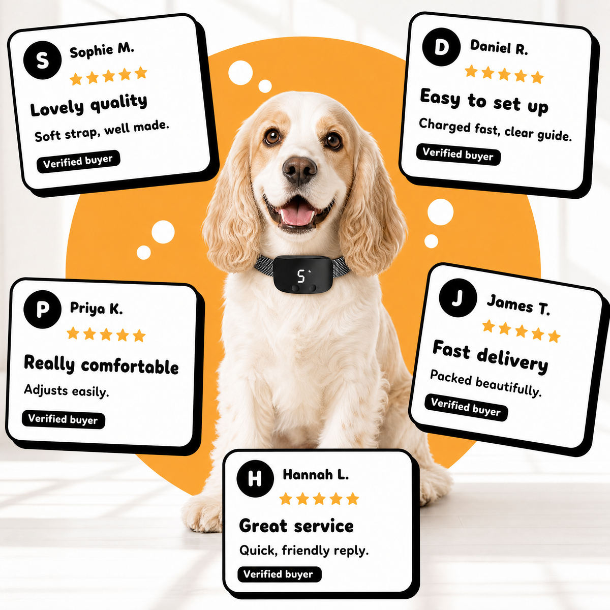 HushPaw - Anti Bark Collar